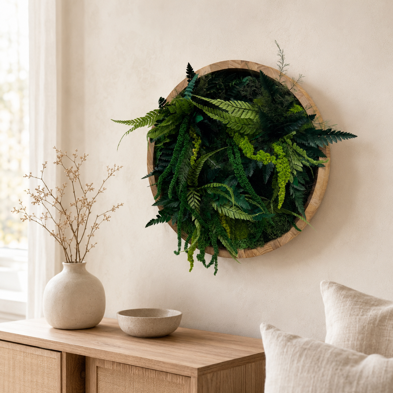 Mooskreis Botanical Circle für natürliche Wandgestaltung