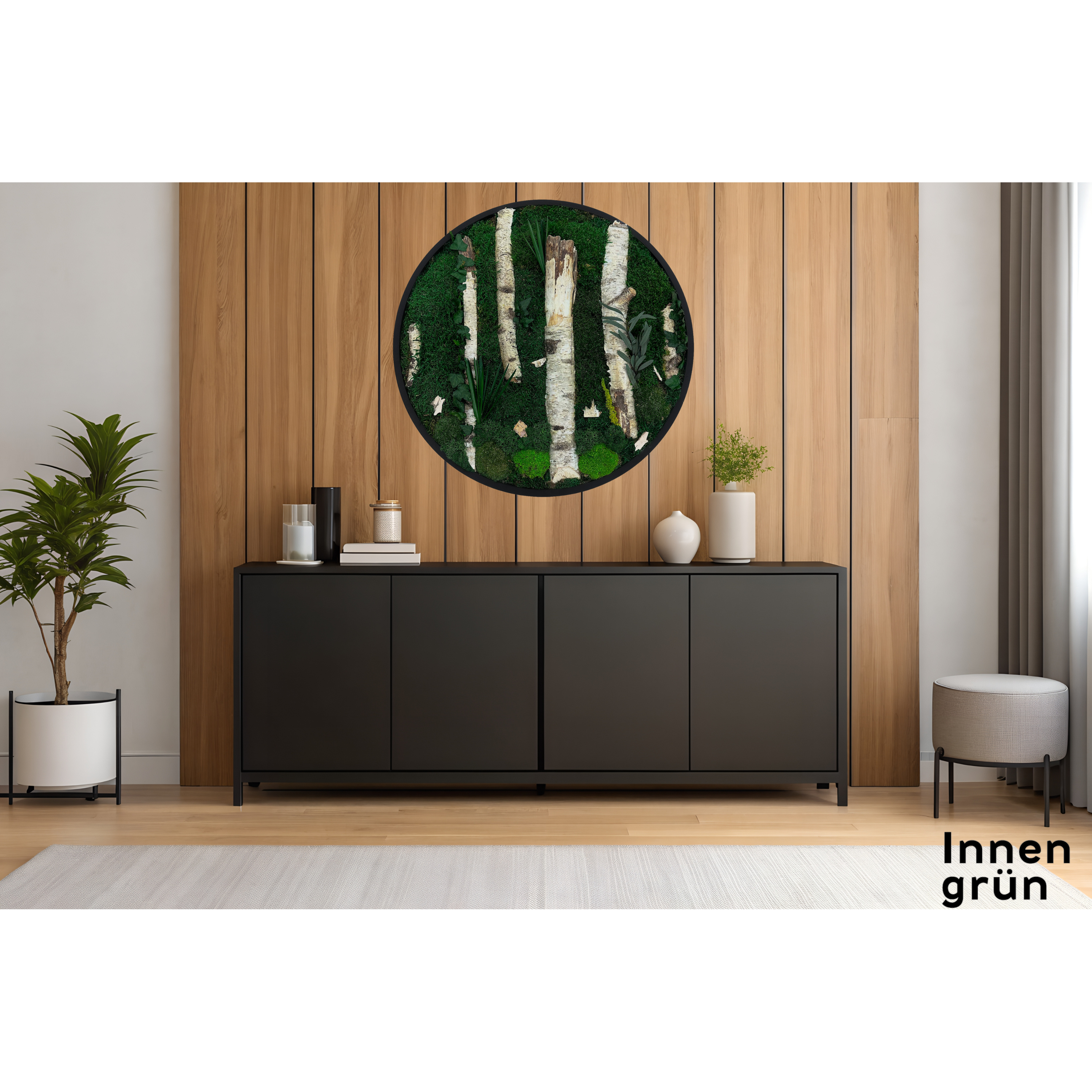 Mooskreis Birkengeflüster mit Rahmen