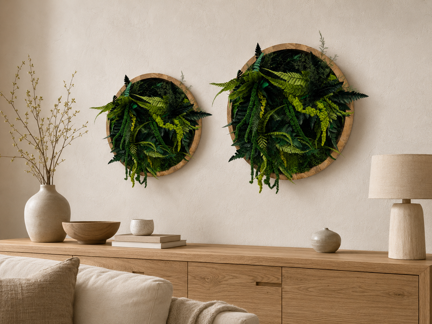 Mooskreis Botanical Circle  für natürliche Wandgestaltung