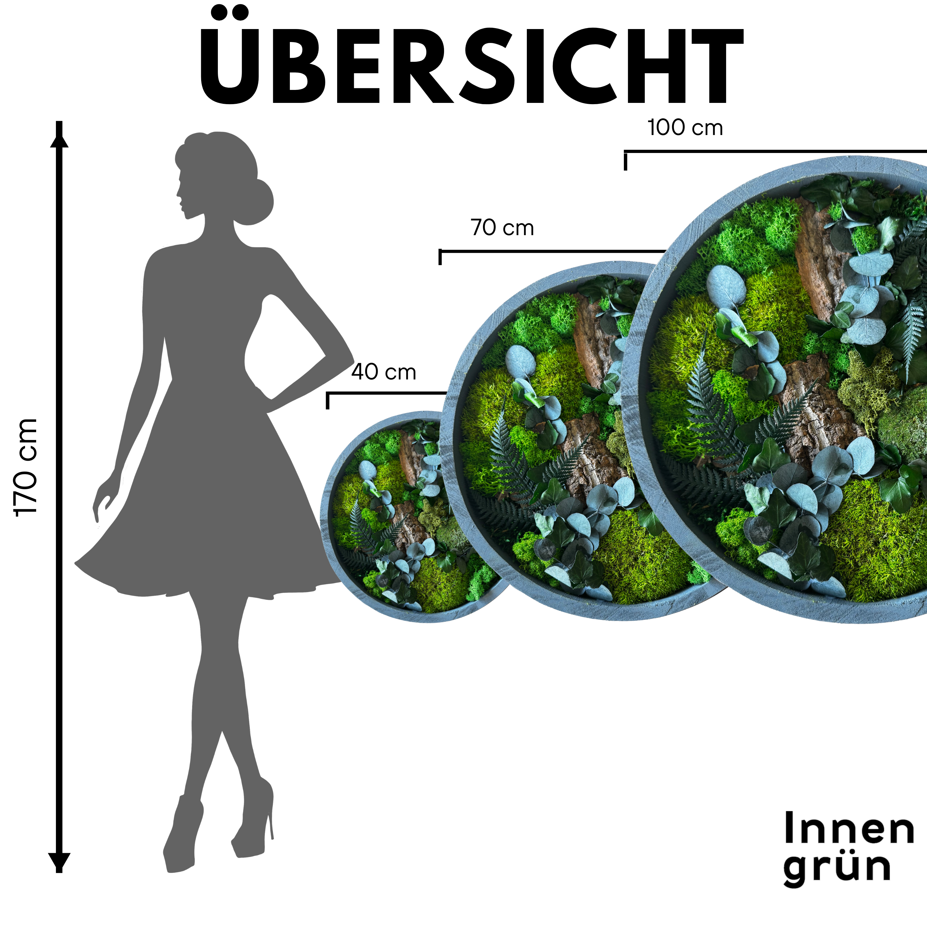 Mooskreis Dschungel mit Rahmen
